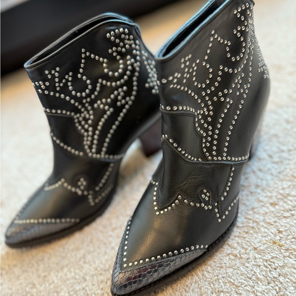 Zadig & Voltaire Cara Studded Western Booties - Picture 5 of 8